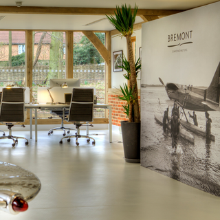 Luxury British watch company Bremont Head Office in Henley on Thames. Corporate head office design
